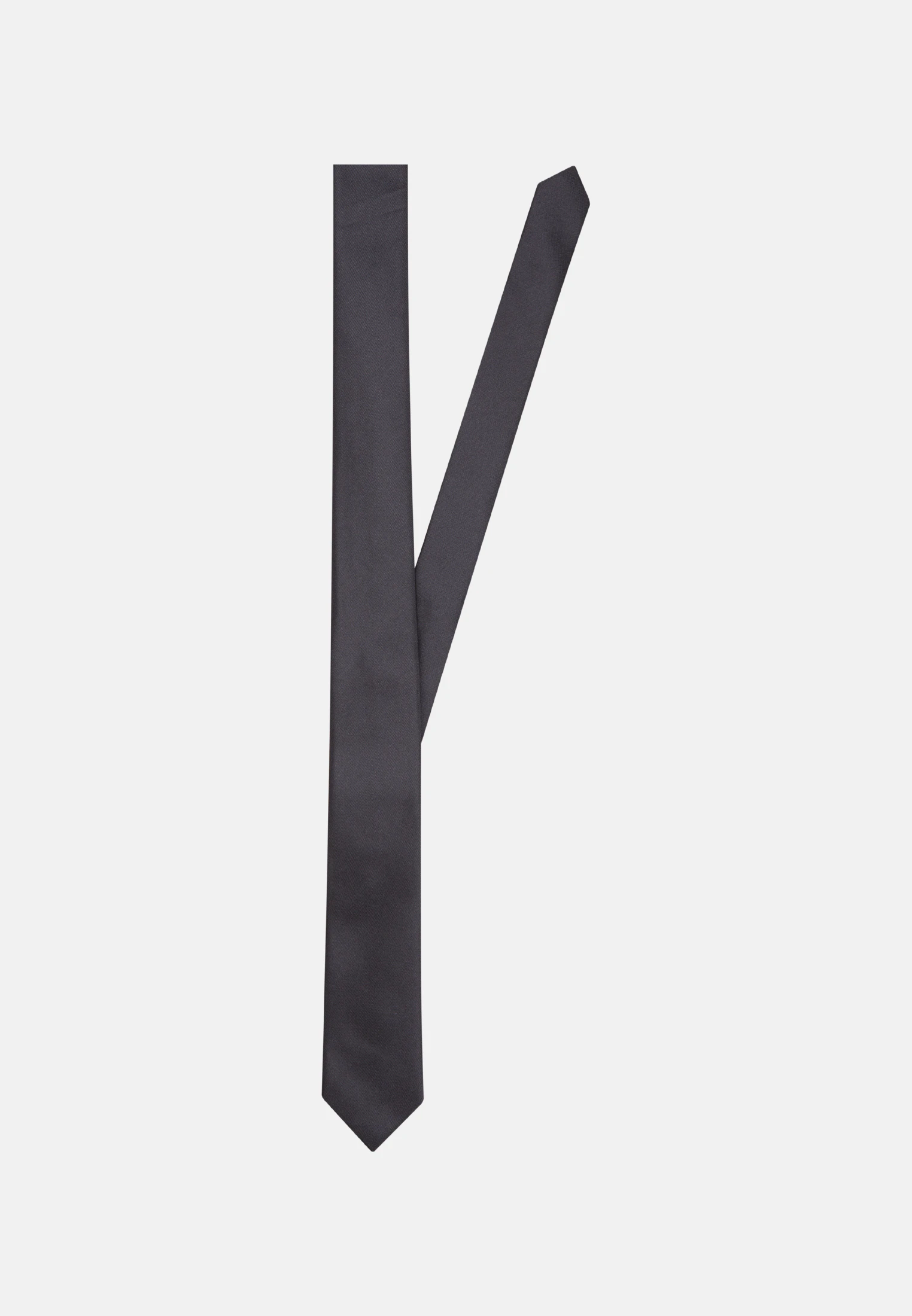 Schmal (5cm) Krawatte Gestreift Grau