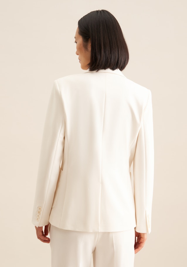 Regular Veste Uni in Ecru | Seidensticker Onlineshop