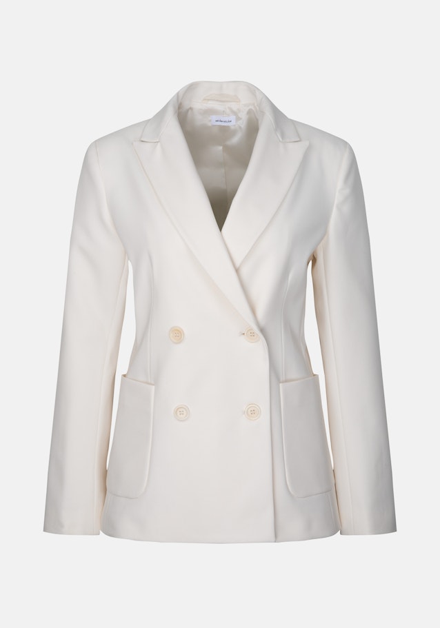 Regular Veste Uni in Ecru | Seidensticker Onlineshop