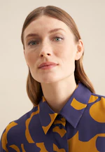 Chemisier chemise Motifs géométriques in Jaune |  Seidensticker Onlineshop
