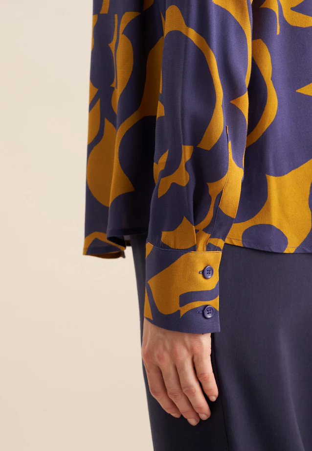Chemisier chemise Motifs géométriques in Jaune |  Seidensticker Onlineshop