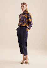 Chemisier chemise Motifs géométriques in Jaune |  Seidensticker Onlineshop