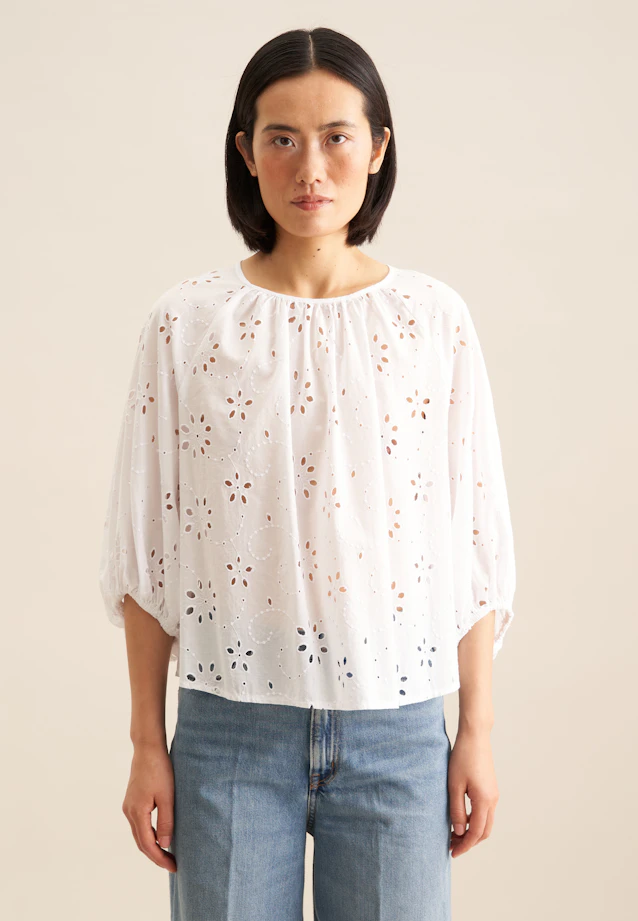 Chemisier Broderie in Blanc |  Seidensticker Onlineshop