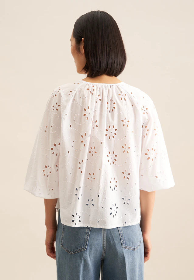Chemisier Broderie in Blanc |  Seidensticker Onlineshop