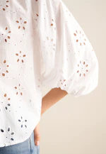 Chemisier Broderie in Blanc |  Seidensticker Onlineshop
