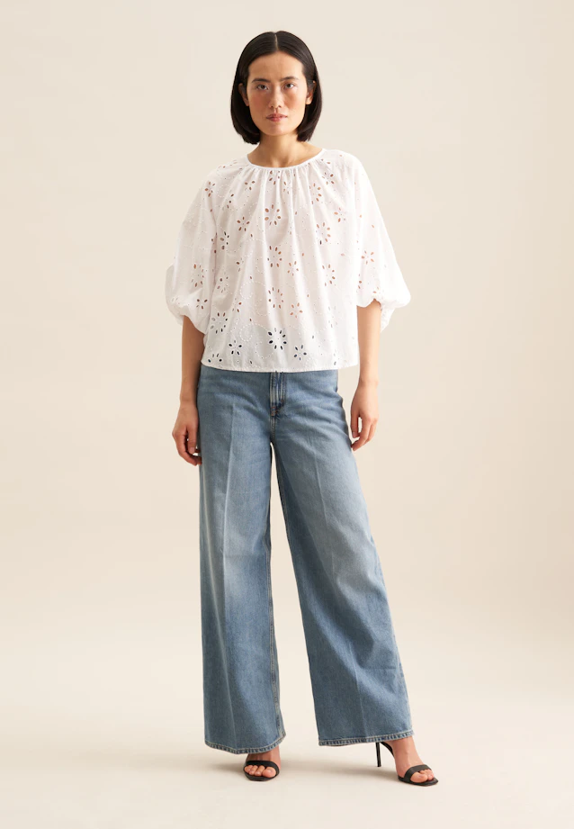 Chemisier Broderie in Blanc |  Seidensticker Onlineshop