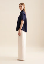 Chemisier chemise Uni in Bleu Foncé |  Seidensticker Onlineshop