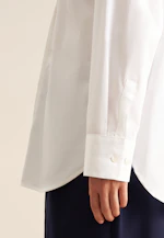 Longbluse Uni in Weiß |  Seidensticker Onlineshop