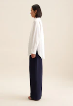 Longbluse Uni in Weiß |  Seidensticker Onlineshop