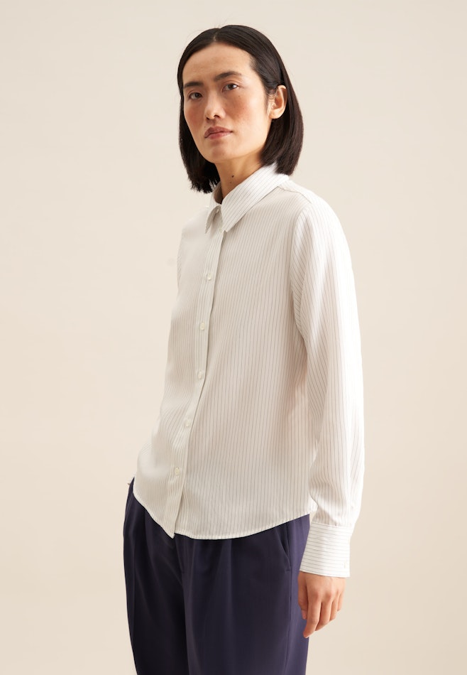 Hemdbluse Streifen in Weiß | Seidensticker Onlineshop