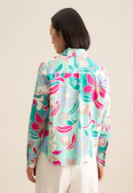 Chemisier chemise Floral in Turquoise |  Seidensticker Onlineshop