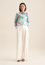 Chemisier chemise Floral in Turquoise |  Seidensticker Onlineshop