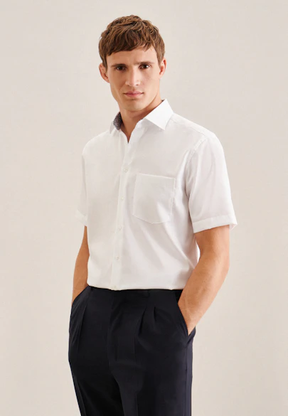 Regular Business shirt Uni in White |  Seidensticker Onlineshop