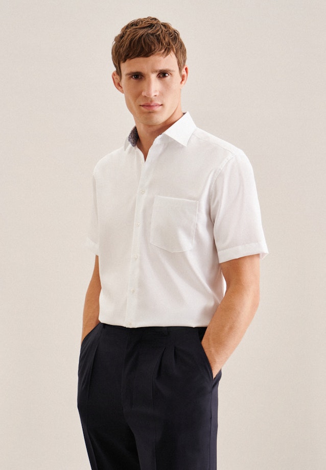 Regular Business shirt Uni in White |  Seidensticker Onlineshop