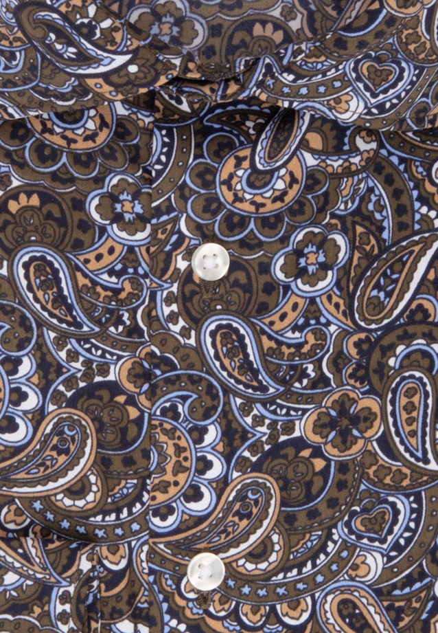 Slim Chemise Performance Paisley in Vert |  Seidensticker Onlineshop