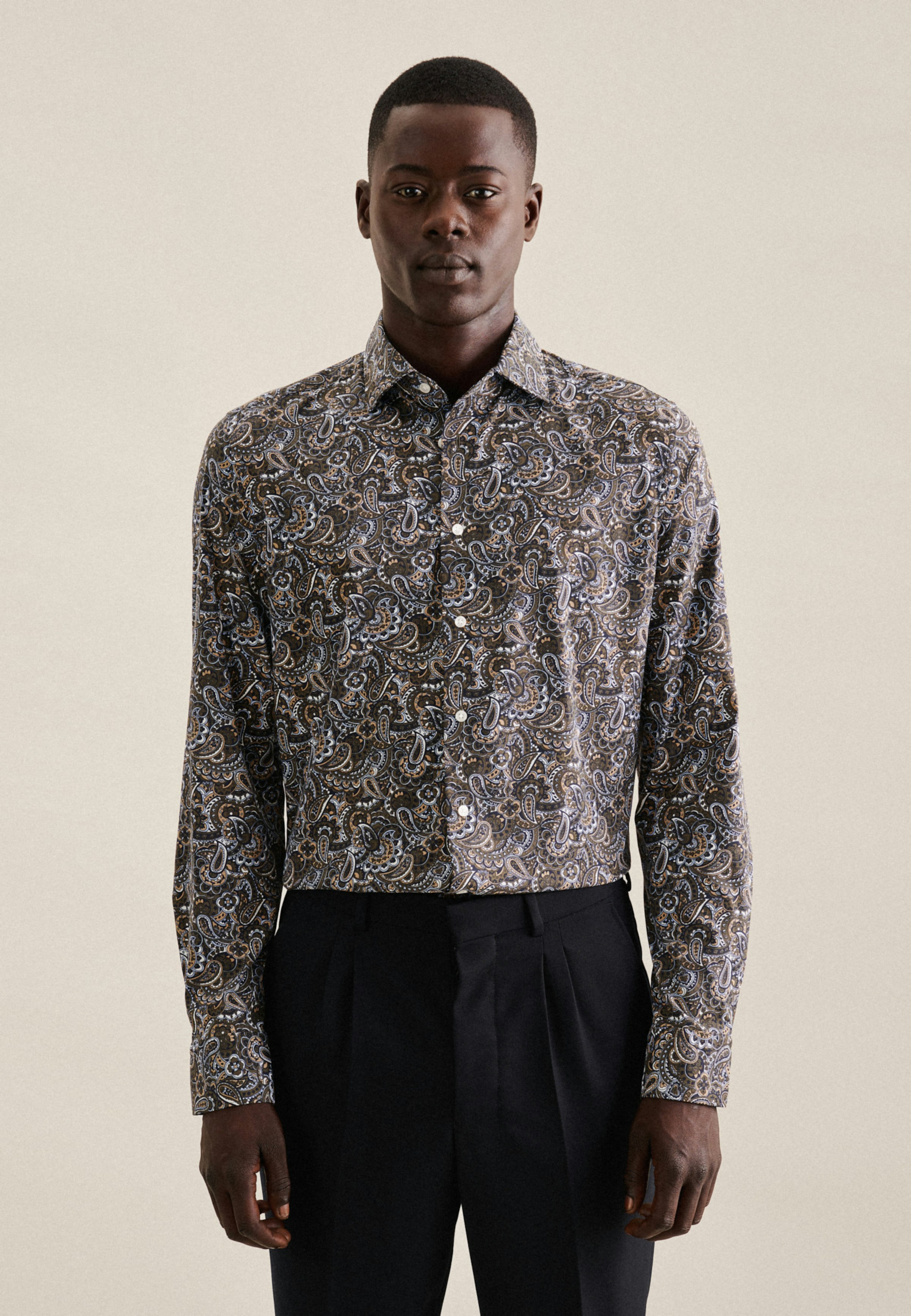 Slim Chemise performance Paisley