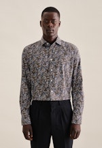 Slim Chemise Performance Paisley in Vert |  Seidensticker Onlineshop