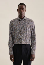 Slim Performance-Hemd Paisley in Grün |  Seidensticker Onlineshop