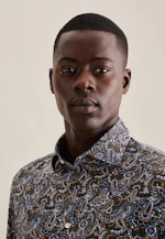 Slim Performance-Hemd Paisley in Grün |  Seidensticker Onlineshop