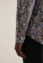 Slim Performance-Hemd Paisley in Grün |  Seidensticker Onlineshop