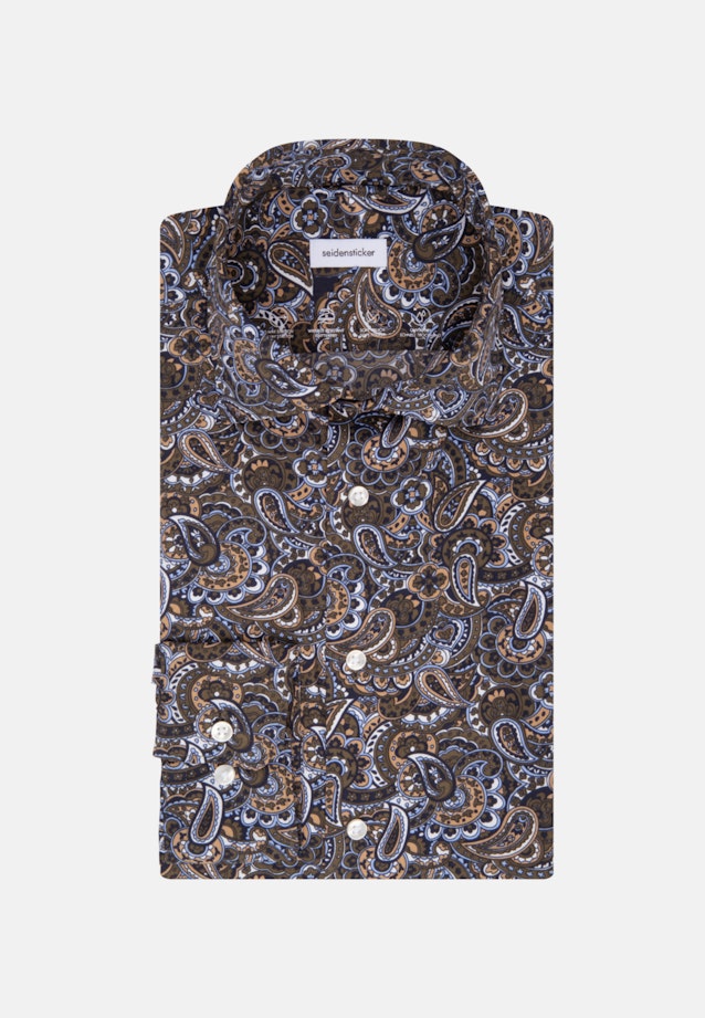 Slim Chemise performance Paisley in Vert |  Seidensticker Onlineshop
