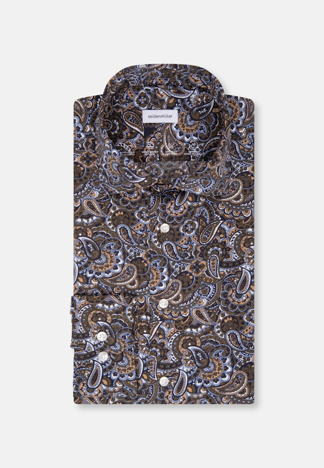 Slim Chemise Performance Paisley in Vert |  Seidensticker Onlineshop