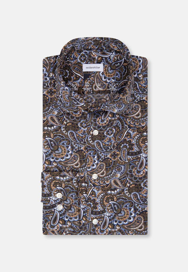 Slim Performance-Hemd Paisley in Grün |  Seidensticker Onlineshop
