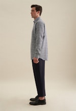 Regular Chemise d'affaires carreaux in Bleu Foncé |  Seidensticker Onlineshop