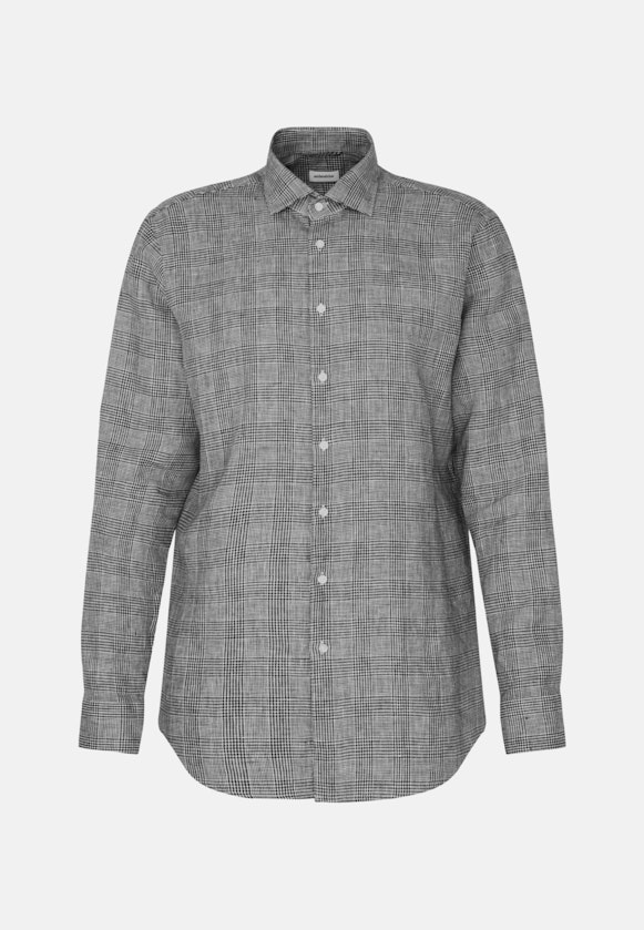 Regular Chemise d'affaires carreaux in Bleu Foncé |  Seidensticker Onlineshop