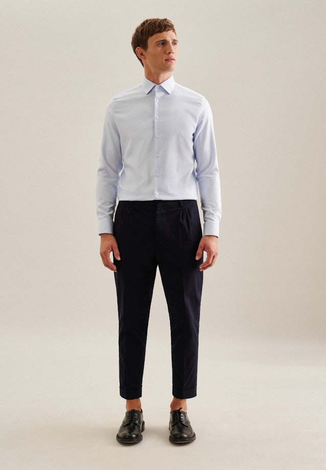 X-Slim Business Hemd Kleinmuster in Hellblau |  Seidensticker Onlineshop