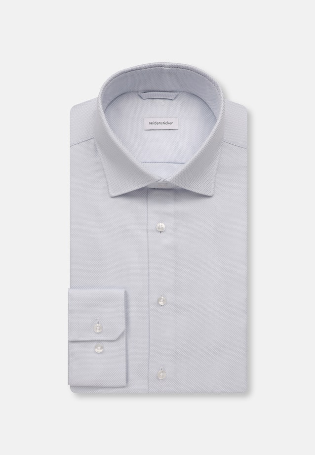 X-Slim Business Hemd Kleinmuster in Hellblau |  Seidensticker Onlineshop