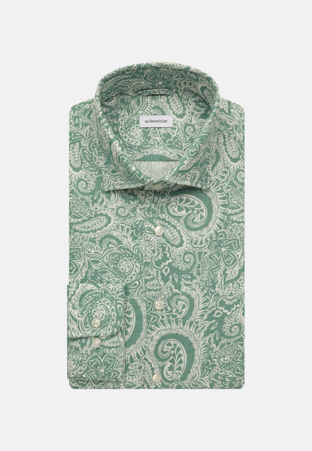 Regular Business Hemd Paisley in Grün |  Seidensticker Onlineshop