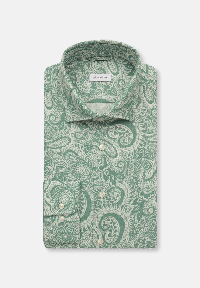 Regular Chemise d'affaires Paisley dans Vert | Boutique en ligne Seidensticker