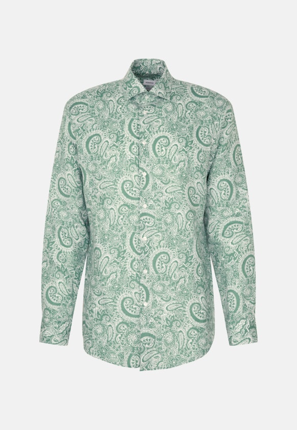 Regular Business Hemd Paisley in Grün |  Seidensticker Onlineshop