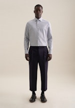 Slim Business shirt Structure in Medium Blue |  Seidensticker Onlineshop