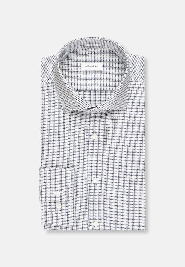 Slim Business shirt Structure in Medium Blue |  Seidensticker Onlineshop