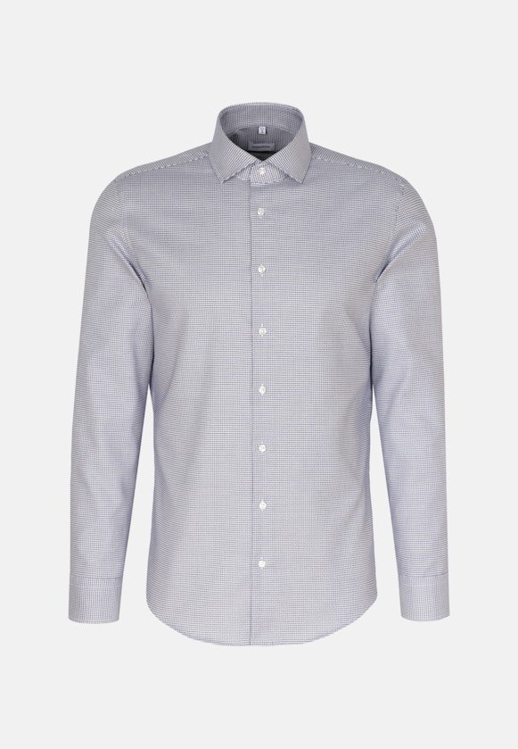 Slim Business shirt Structure in Medium Blue |  Seidensticker Onlineshop