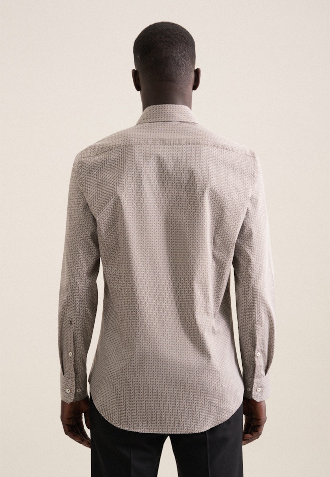 Slim Chemise Performance Imprimé dans Gris | Boutique en ligne Seidensticker