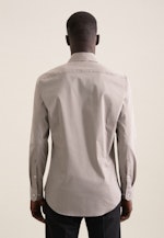 Slim Performance-Hemd Druck in Grau |  Seidensticker Onlineshop