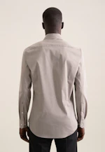 Slim Performance-Hemd Druck in Grau |  Seidensticker Onlineshop