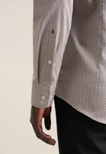 Slim Performance-Hemd Druck in Grau |  Seidensticker Onlineshop