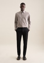 Slim Performance-Hemd Druck in Grau |  Seidensticker Onlineshop