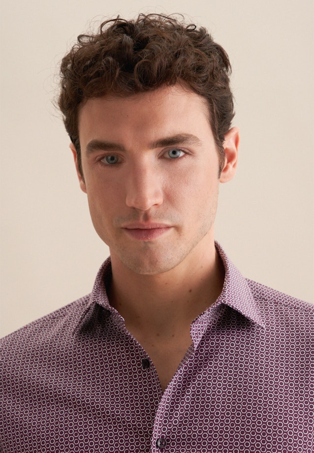 Slim Chemise performance Imprimé in Lilas |  Seidensticker Onlineshop