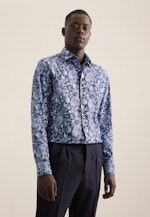 Slim Business shirt Print in Light Blue |  Seidensticker Onlineshop