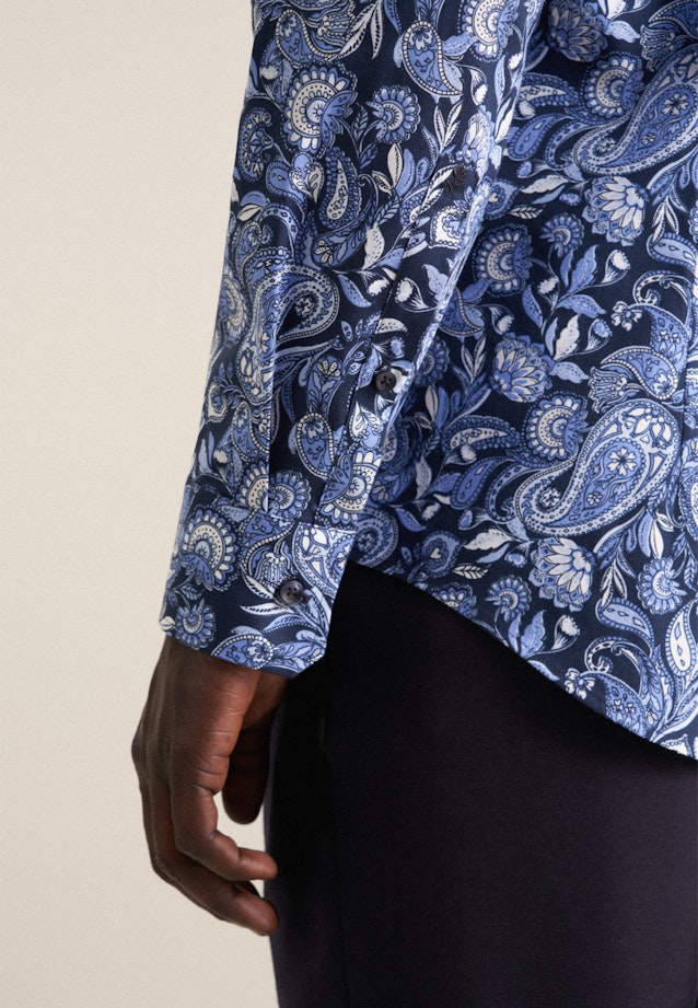 Slim Business Hemd Druck in Hellblau |  Seidensticker Onlineshop