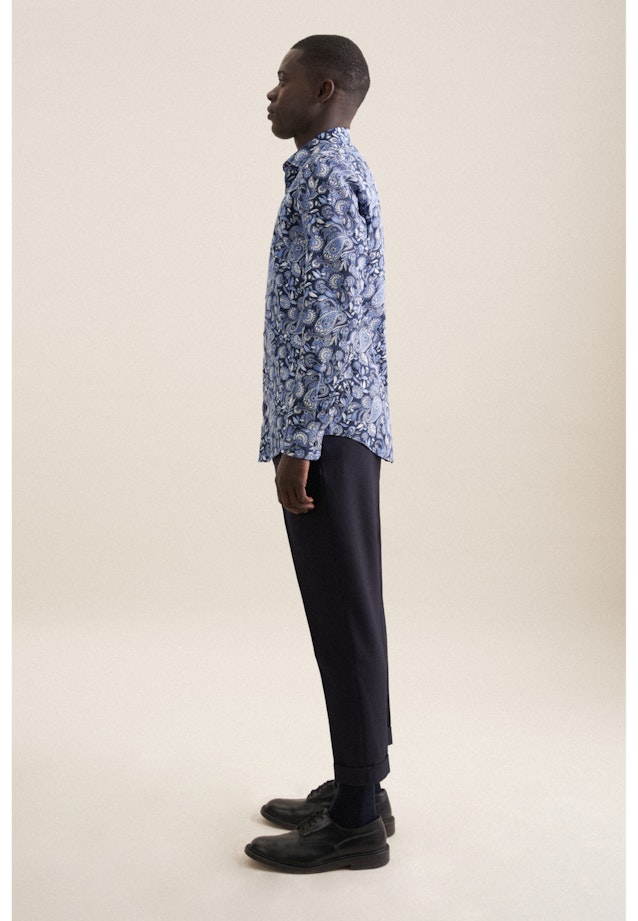 Slim Business shirt Print in Light Blue |  Seidensticker Onlineshop