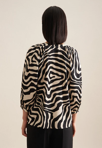 Chemise Imprimé in Noir |  Seidensticker Onlineshop