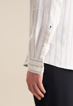 Regular Casual Hemd Streifen in Hellblau |  Seidensticker Onlineshop