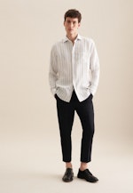 Regular Casual Hemd Streifen in Hellblau |  Seidensticker Onlineshop