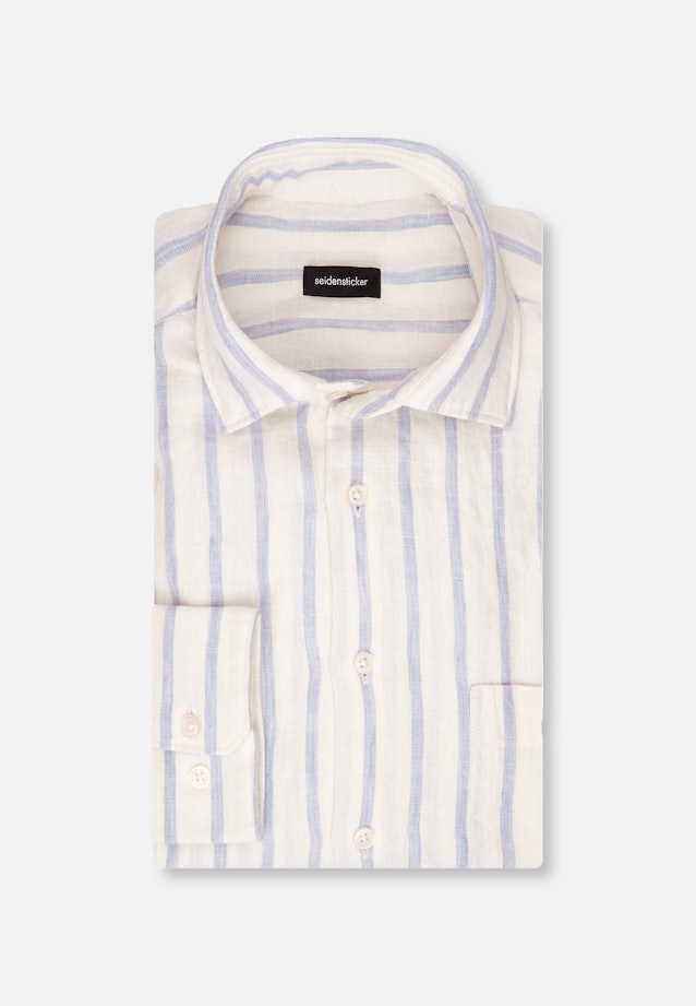 Regular Casual Hemd Streifen in Hellblau |  Seidensticker Onlineshop